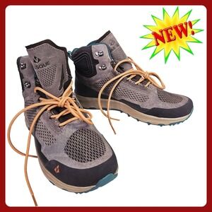 Vasque Breeze LT NTX Womens Hiking Boots 8.5 M Brown Teal Waterproof Vibram 7417